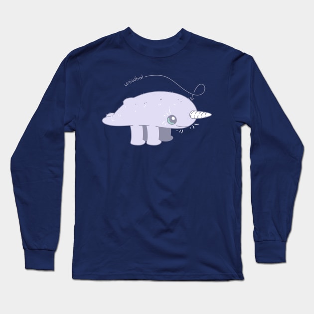 Uniwhal Long Sleeve T-Shirt by Trijucre